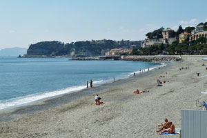 Strand in Celle Ligure